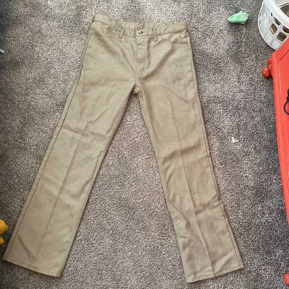 Mens Wrangler polyester khakis 36x34